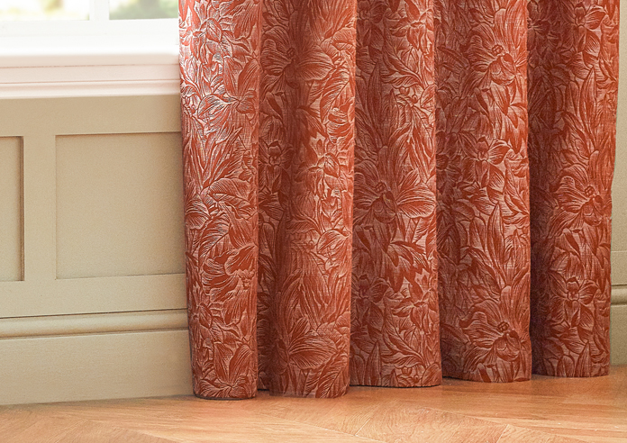 Grantley Pencil Pleat, Brick - Ready Made Curtains - Image 6
